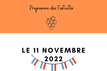 Programme Festivités du 11 Novembre 2022