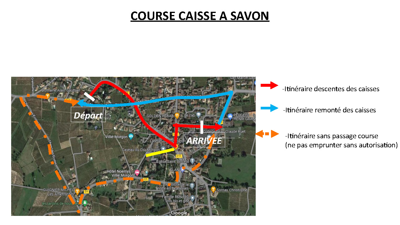 Plan course caisse a savon villie morgon 69910
