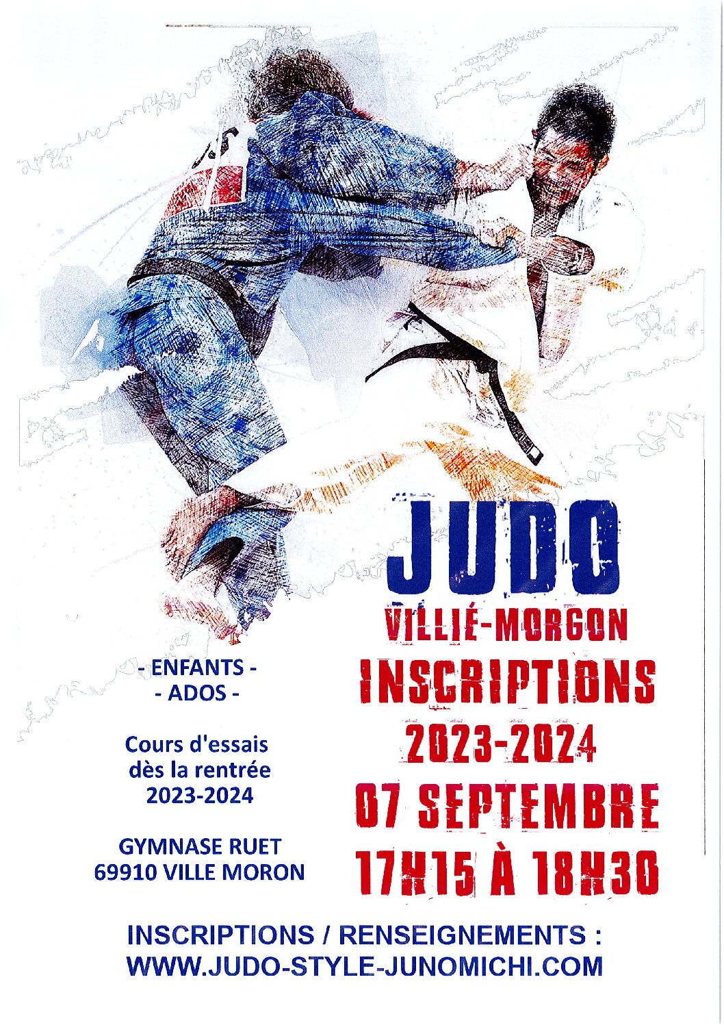 Inscription JUDO