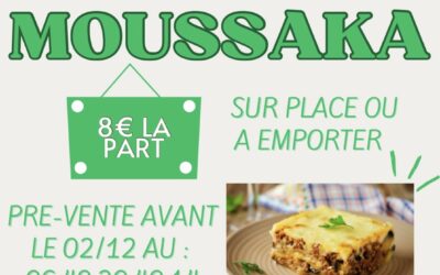 Vente de Moussaka – Classe en 5